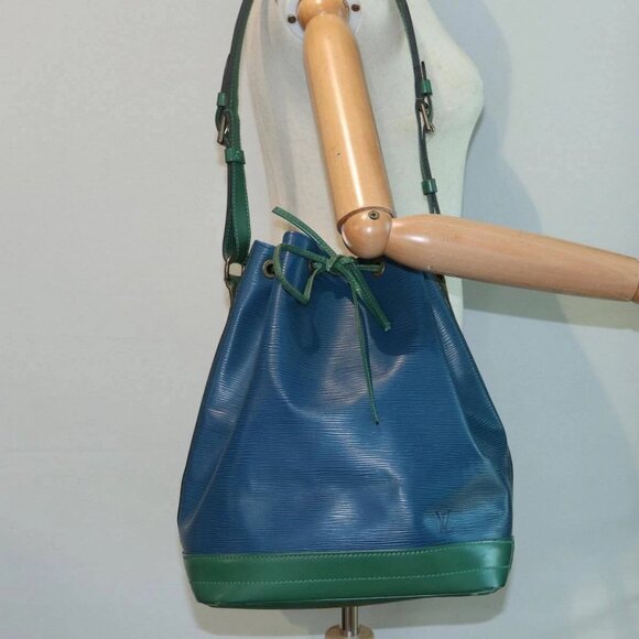 LOUIS VUITTON Epi Noe Shoulder Bag Bicolor color Green Blue - Picture 1 of 16